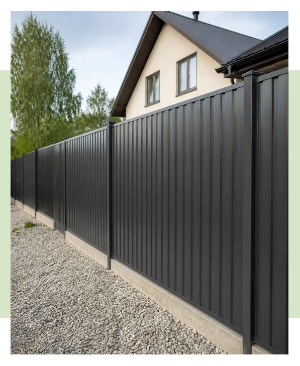 Забор из профнастила 2 м в Гулькевичах по цене от 2905 р. | ЗаборЭксеперт-Гль