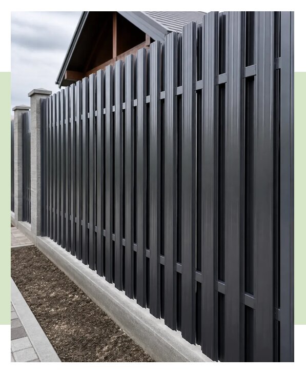 Забор евроштакетник шахматка в Гулькевичах по цене от 5394 р. | ЗаборЭксеперт-Гль